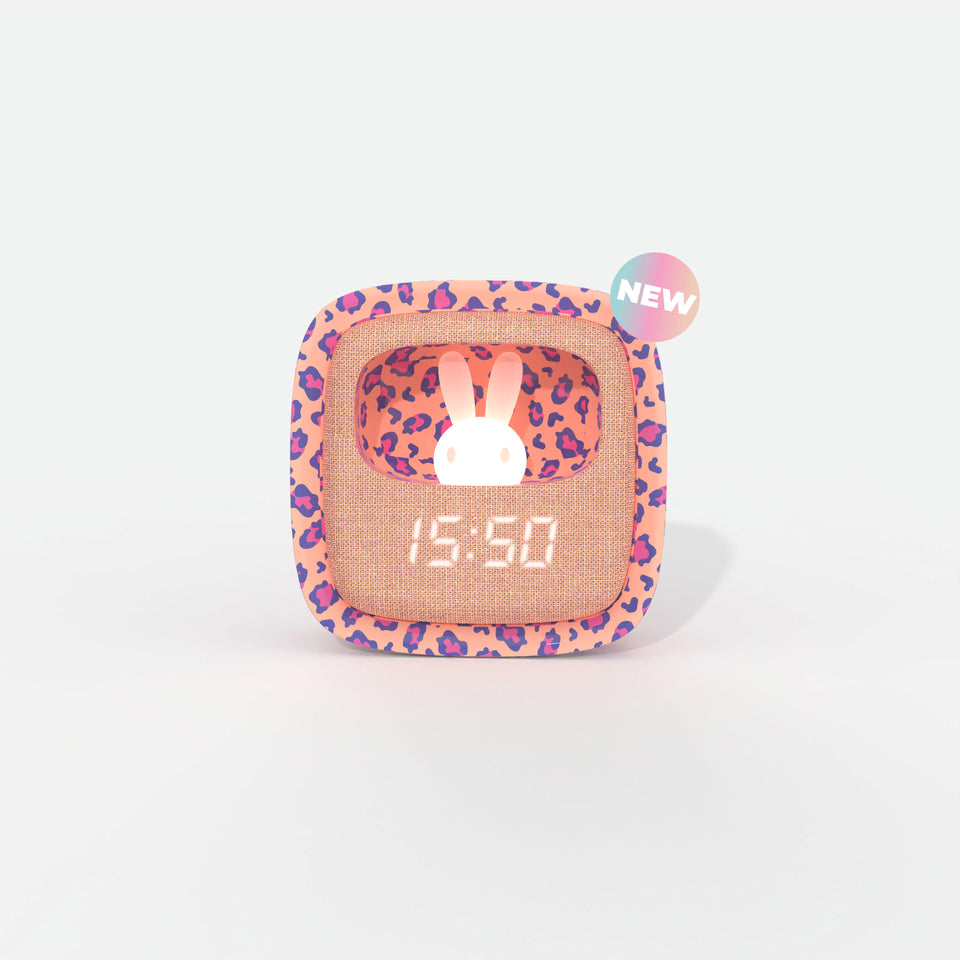 Billy Clock Pink Leopard