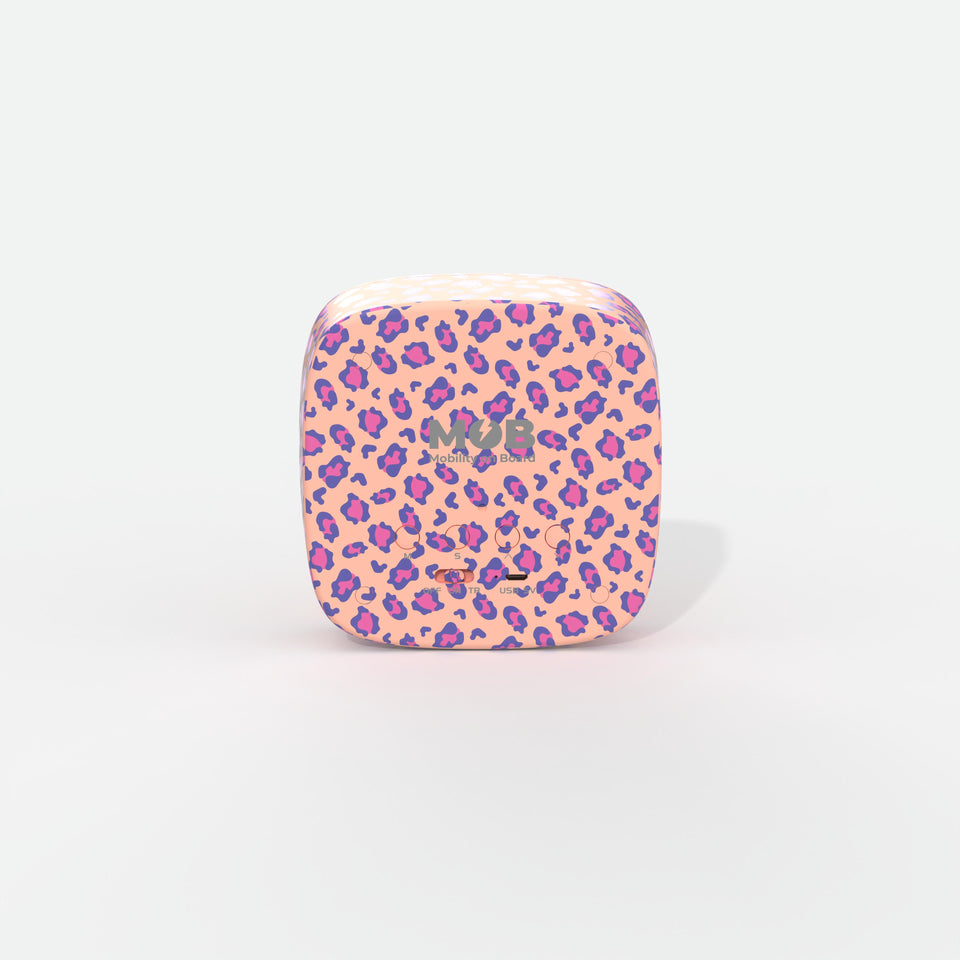 Billy Clock Pink Leopard