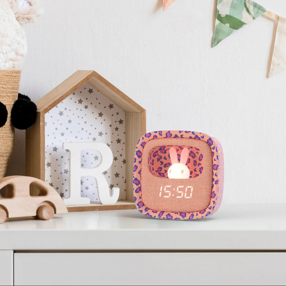 Billy Clock Pink Leopard